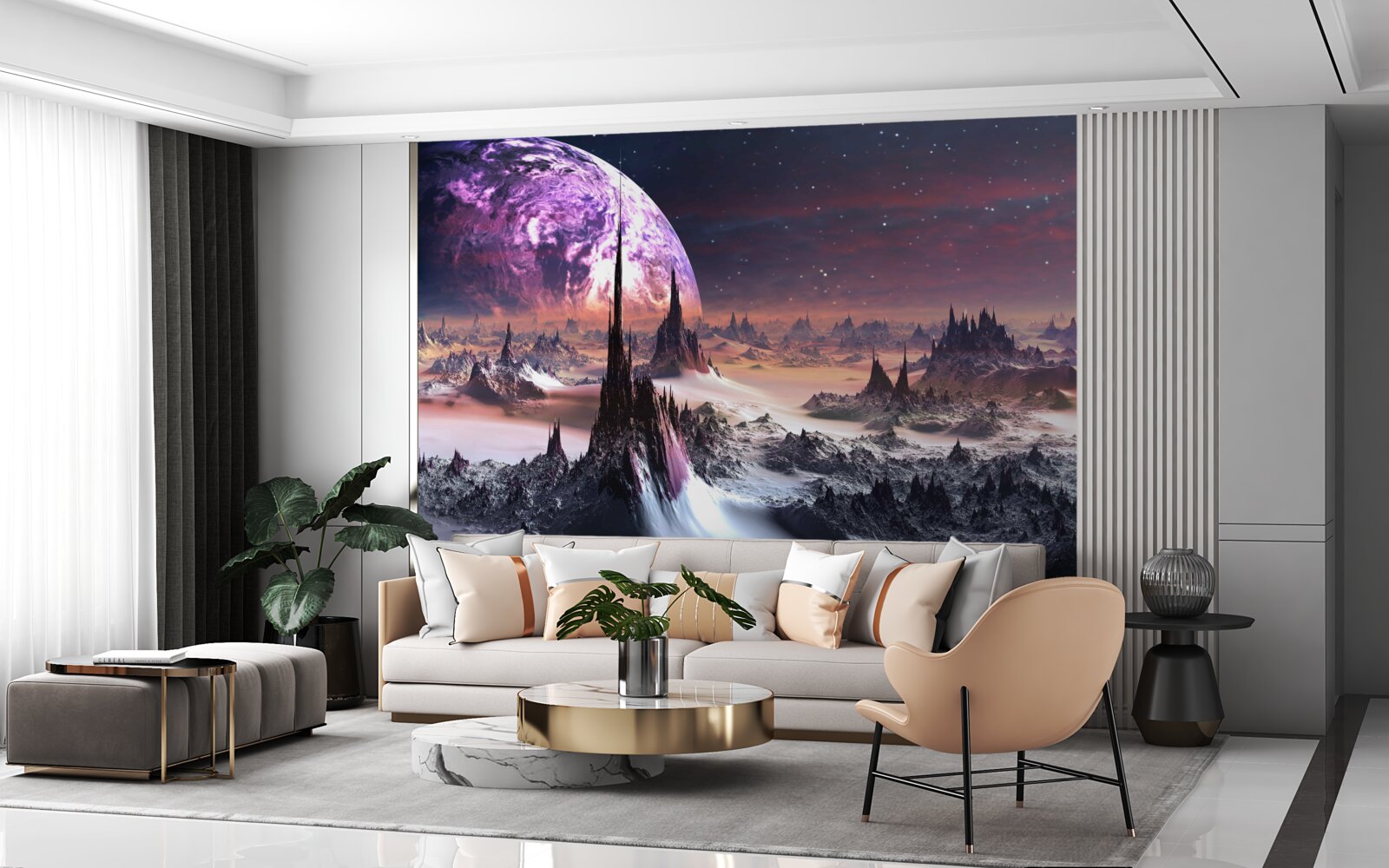 Fototapeten Raumlandschaft und Universum