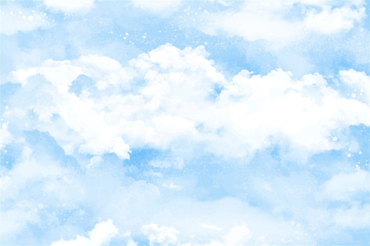 Fototapeten "Blue Sky kündigt den bevorstehenden Regen an"
