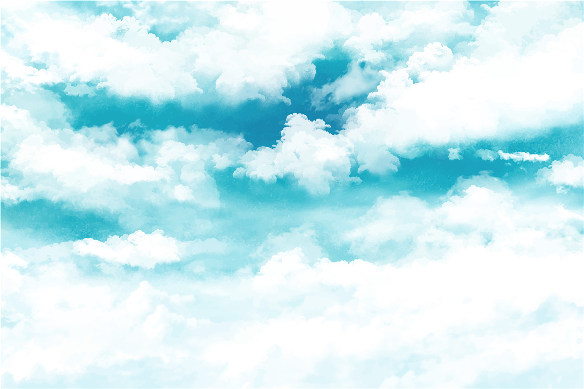 Fototapeten Tagsüber ist der Himmel blau und weiß