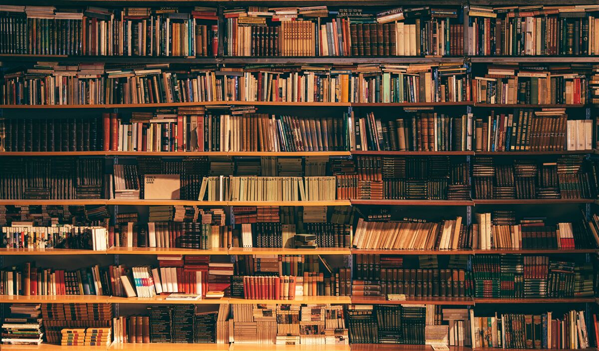 Fototapeten Altes Haus der Bücher