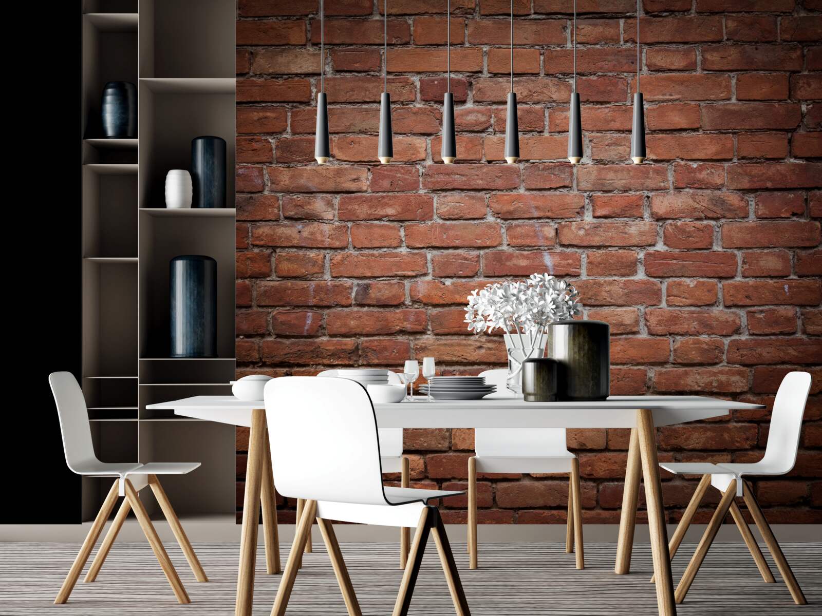 Fototapeten quadratischer Teil der Wand