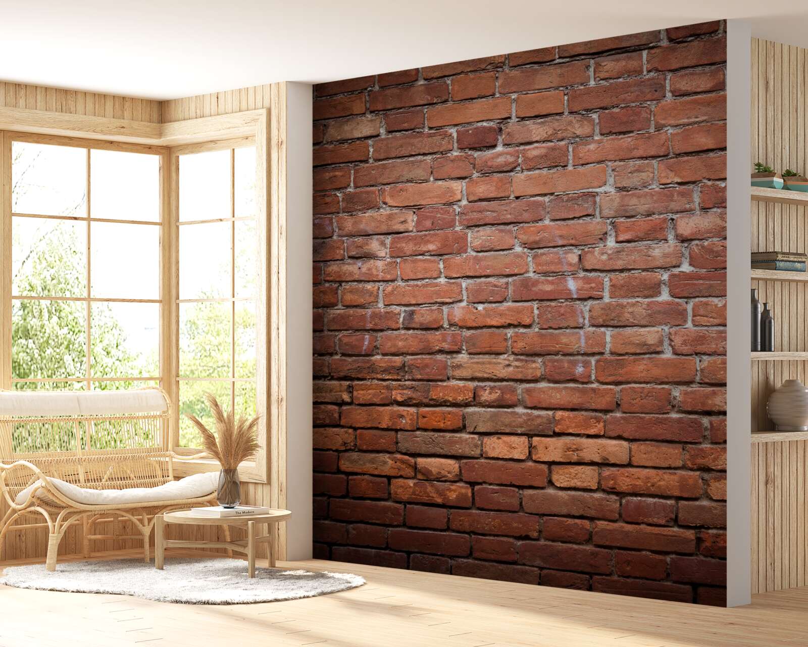 Fototapeten quadratischer Teil der Wand