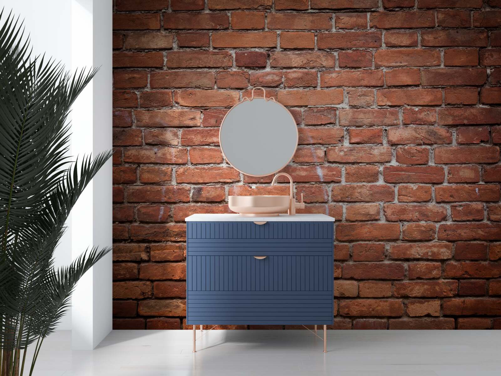 Fototapeten quadratischer Teil der Wand