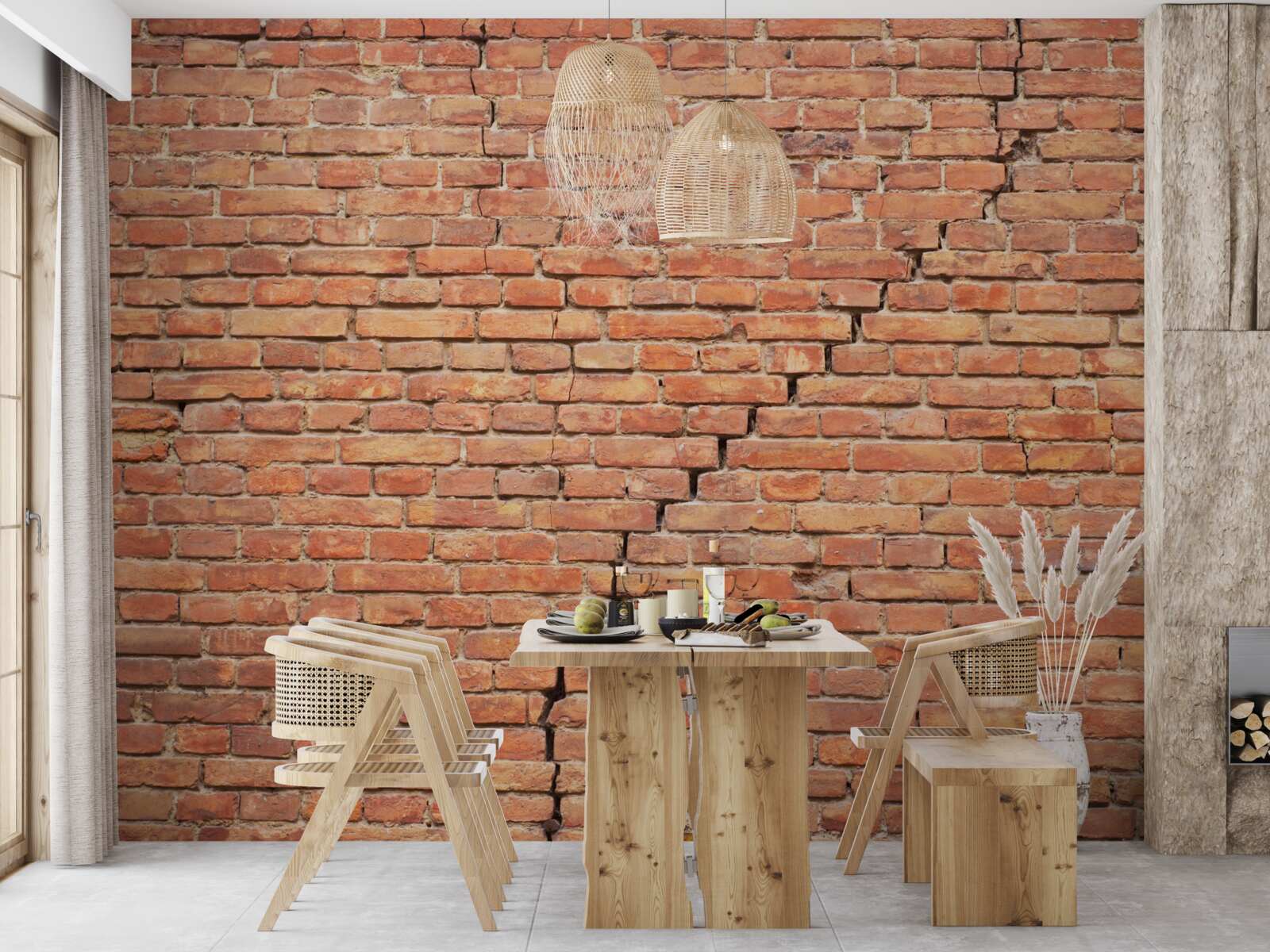 Fototapeten Ein signifikanter Riss in der Wand
