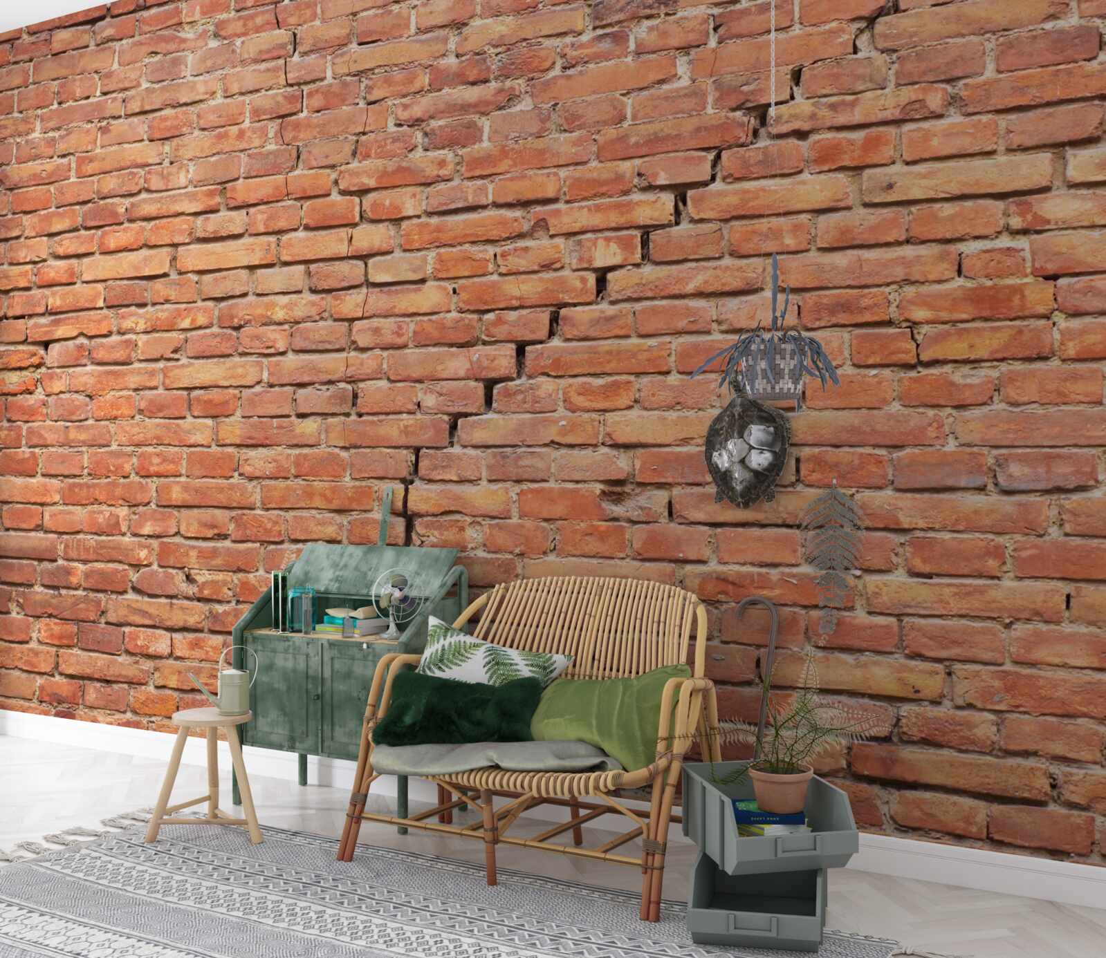 Fototapeten Ein signifikanter Riss in der Wand