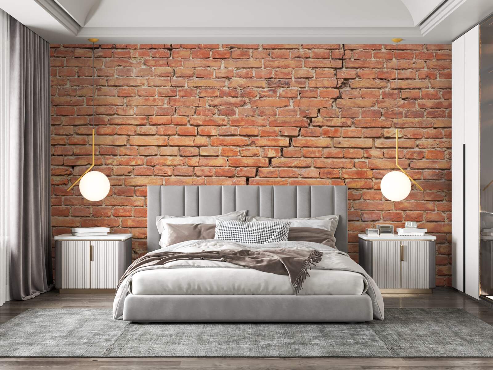 Fototapeten Ein signifikanter Riss in der Wand