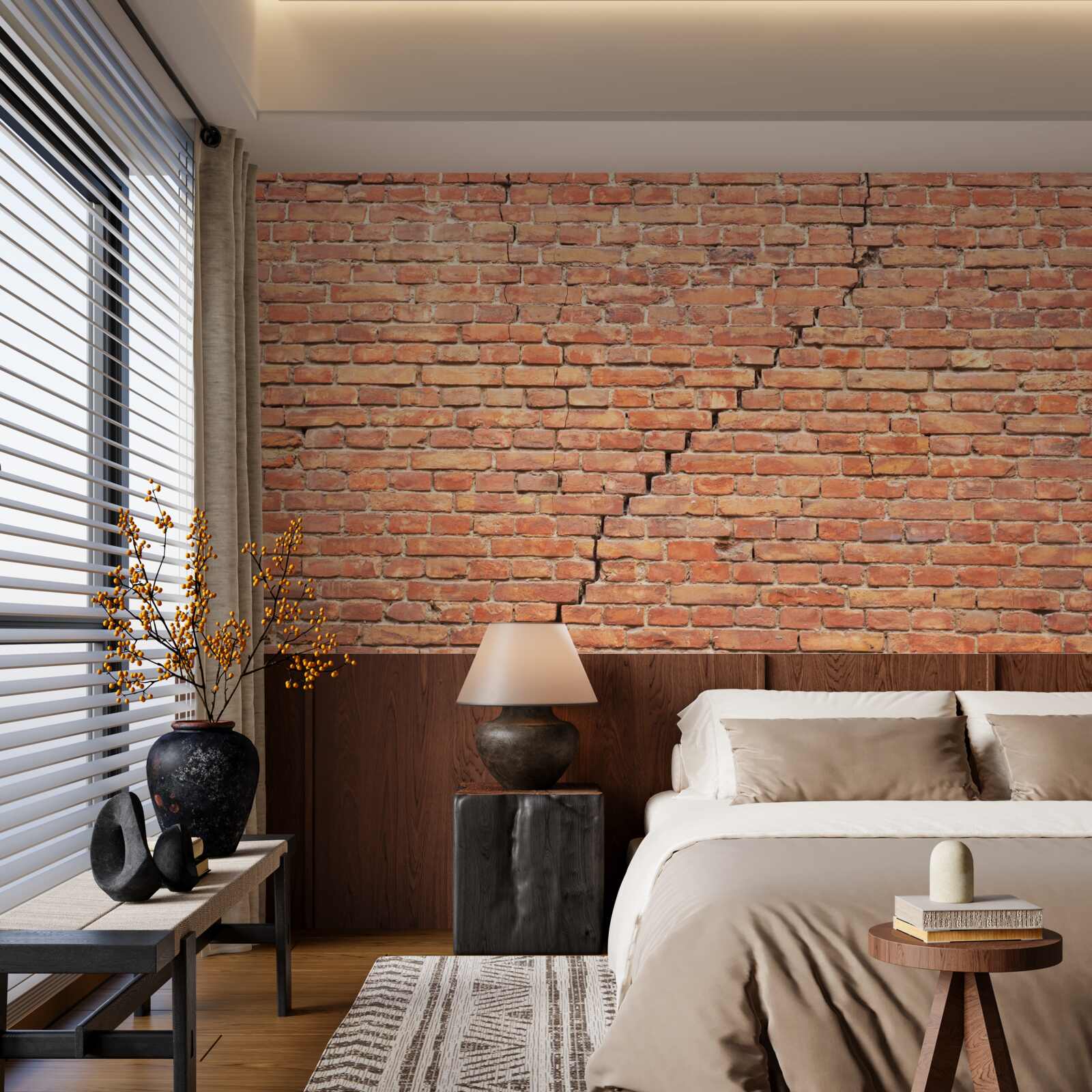 Fototapeten Ein signifikanter Riss in der Wand