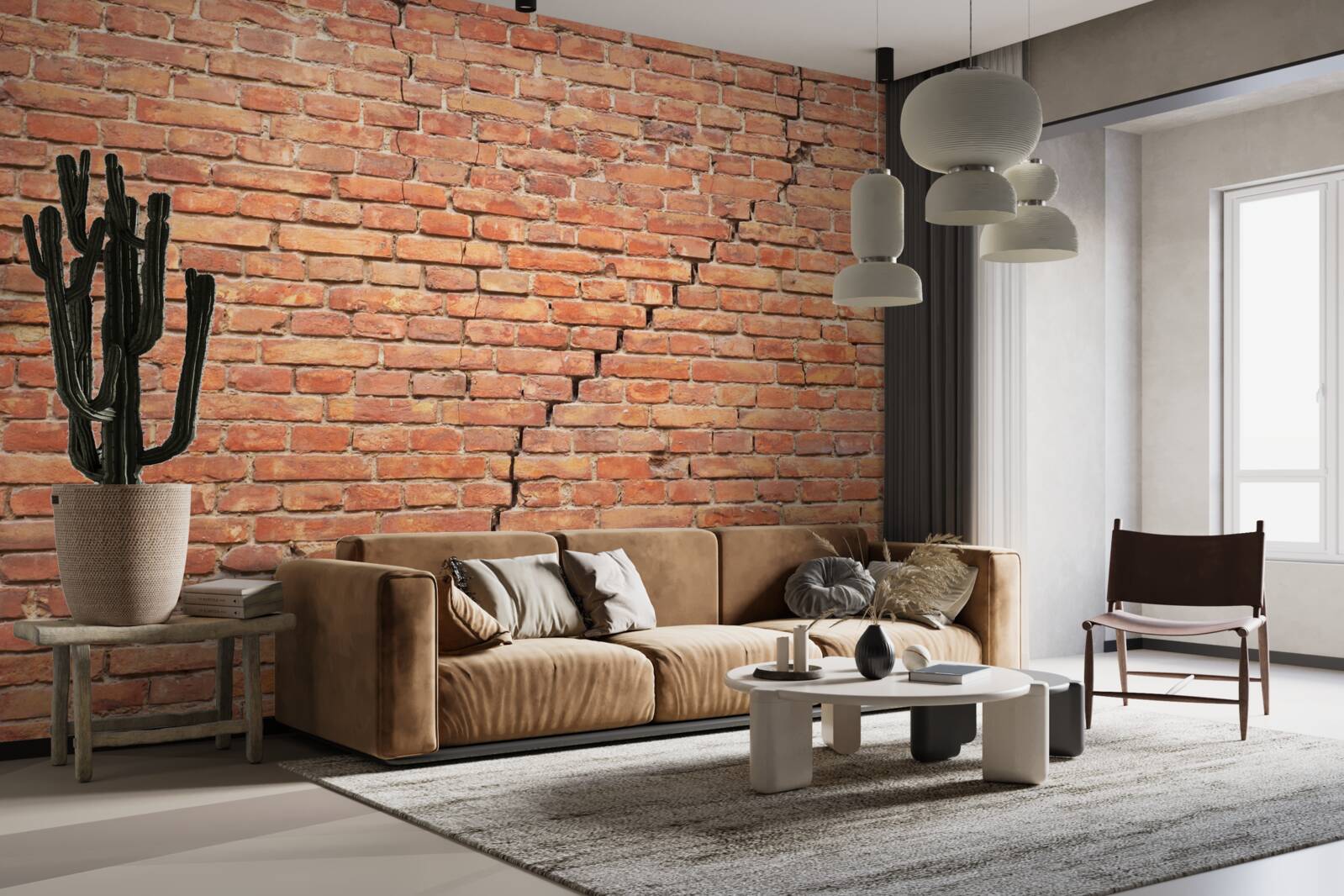 Fototapeten Ein signifikanter Riss in der Wand