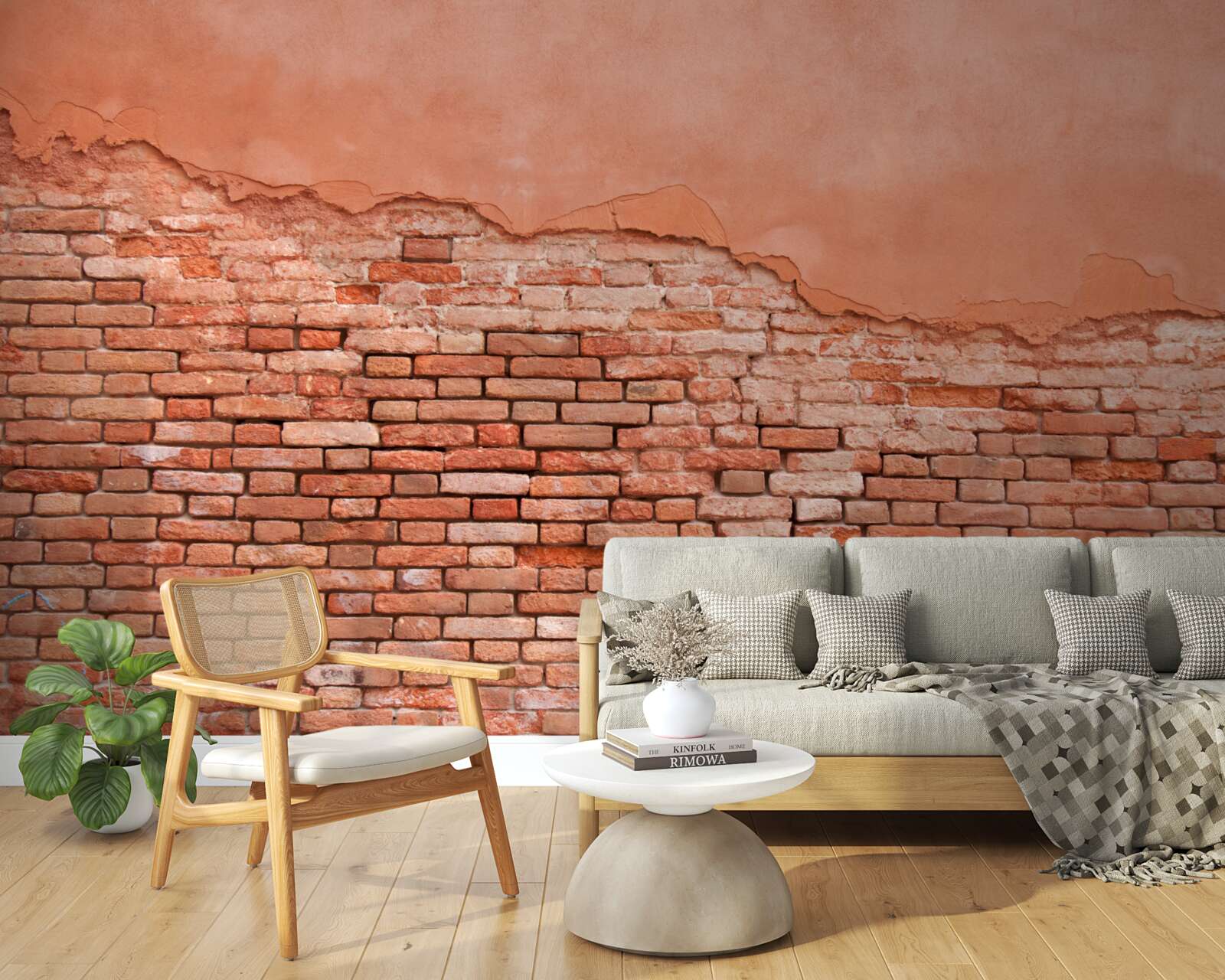 Fototapeten Burfin -geläutete Wand