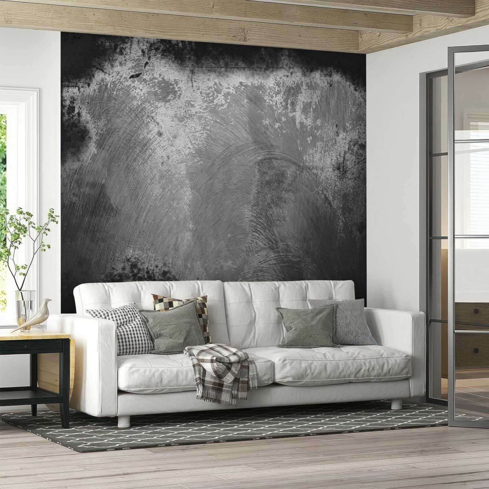 Fototapeten Intensiv schwarze und schreckliche Mauer