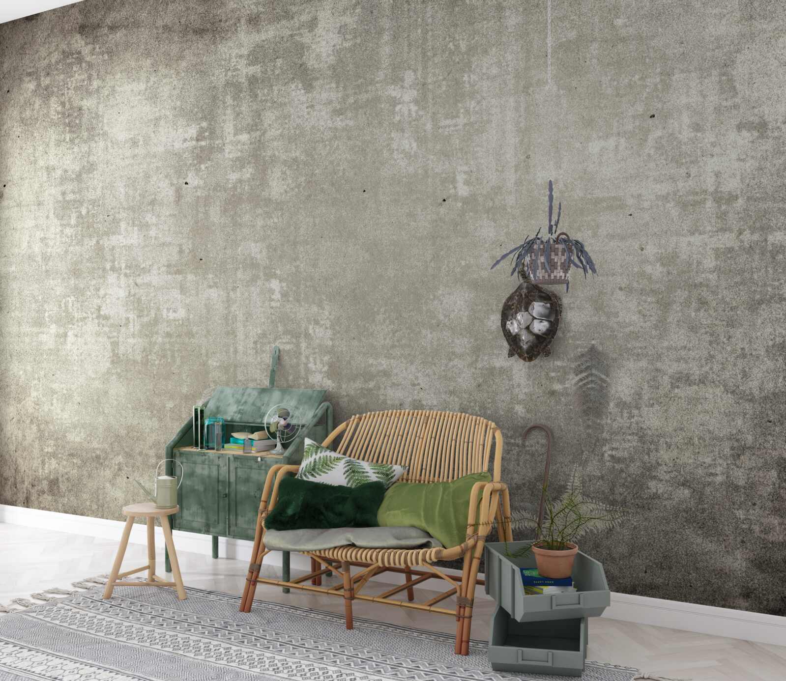 Fototapeten Hintergrund im Antic -Stil, dunkelgrau
