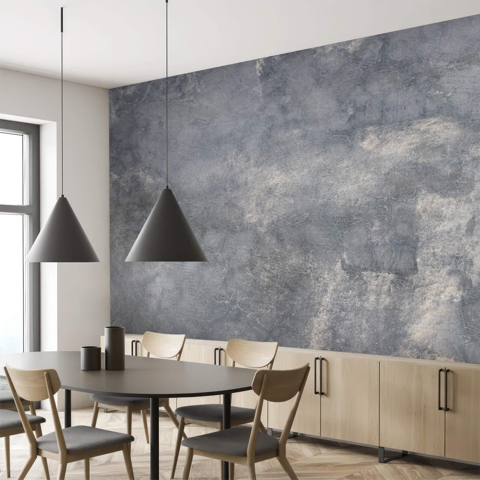 Fototapeten gebildete Zementwand