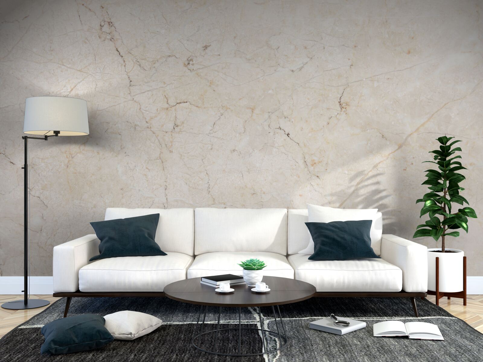Fototapeten Beige Marmorhintergrund