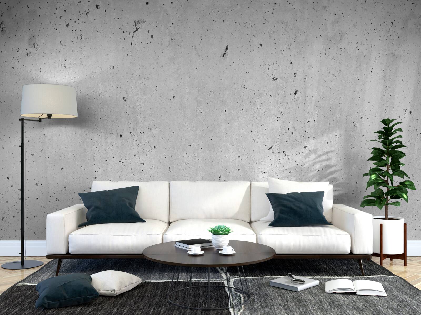 Fototapeten Betonwandtextur