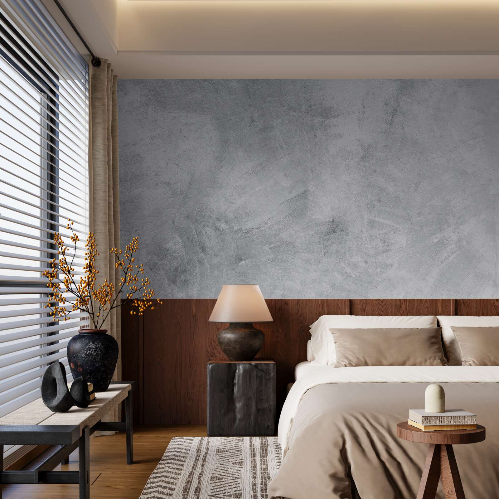 Fototapeten Loft -Stil -Wand aus Gips