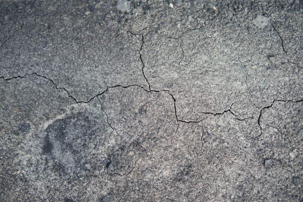 Fototapeten Zustand des getrockneten Bodens