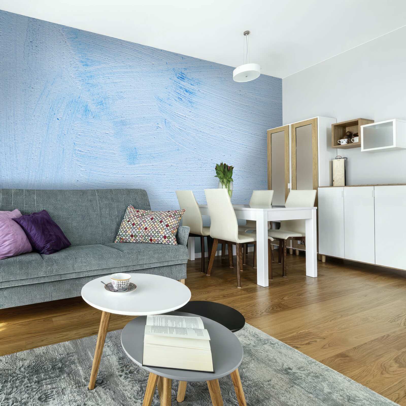 Fototapeten Weiche Azure -Gipsschicht