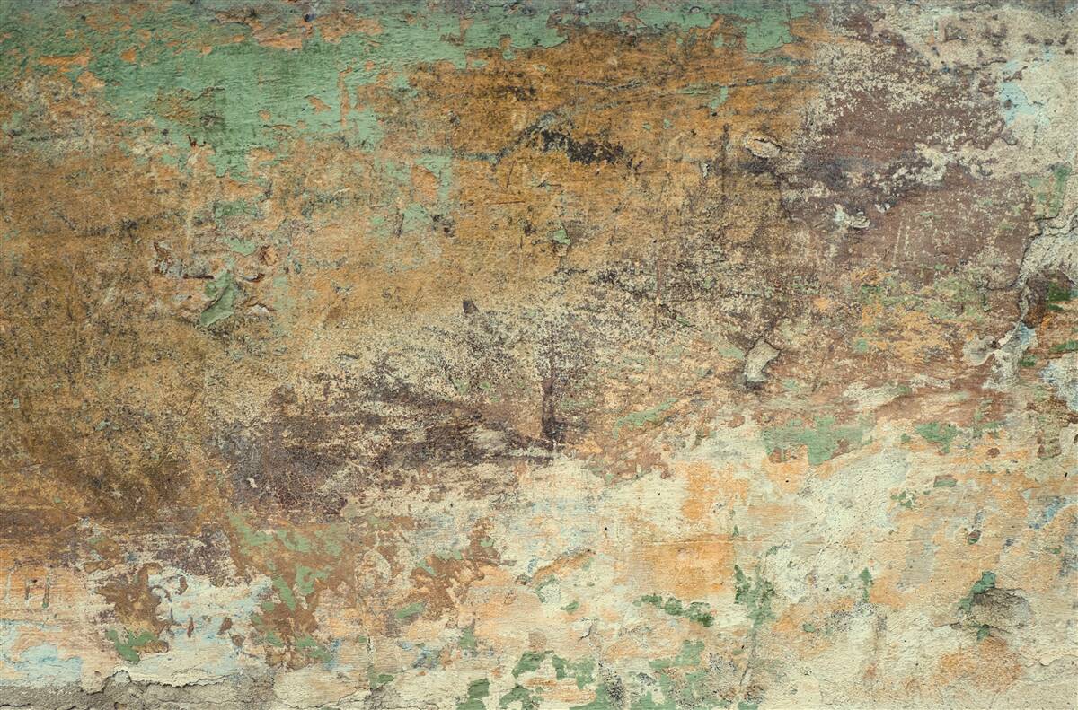 Fototapeten Eine Wand mit abstraktem Rost