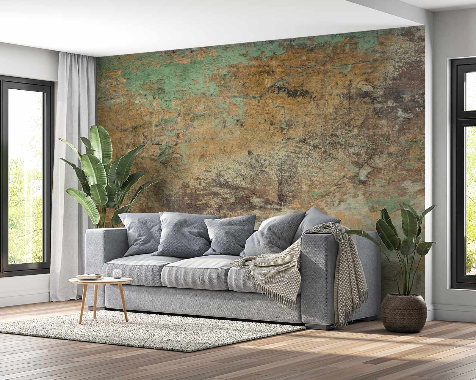 Fototapeten Die Struktur der verschmutzten Wand