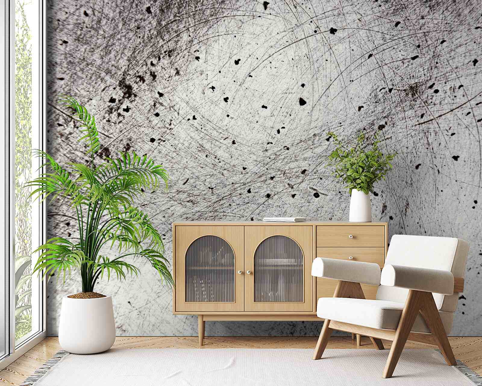 Fototapeten dunkelgrauer Beton