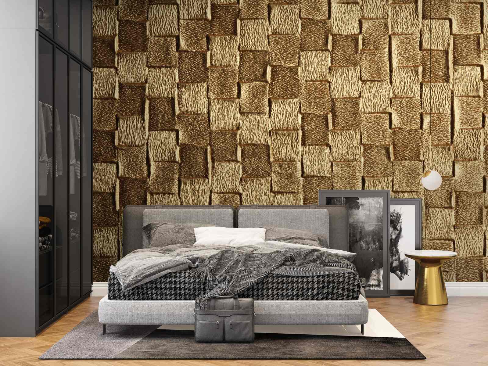 Fototapeten Brown Square Motiv