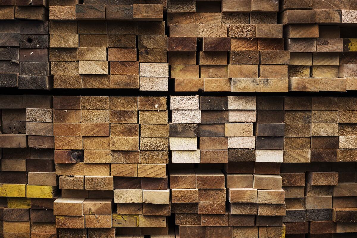Fototapeten Holzbretter in Ordnung angeordnet