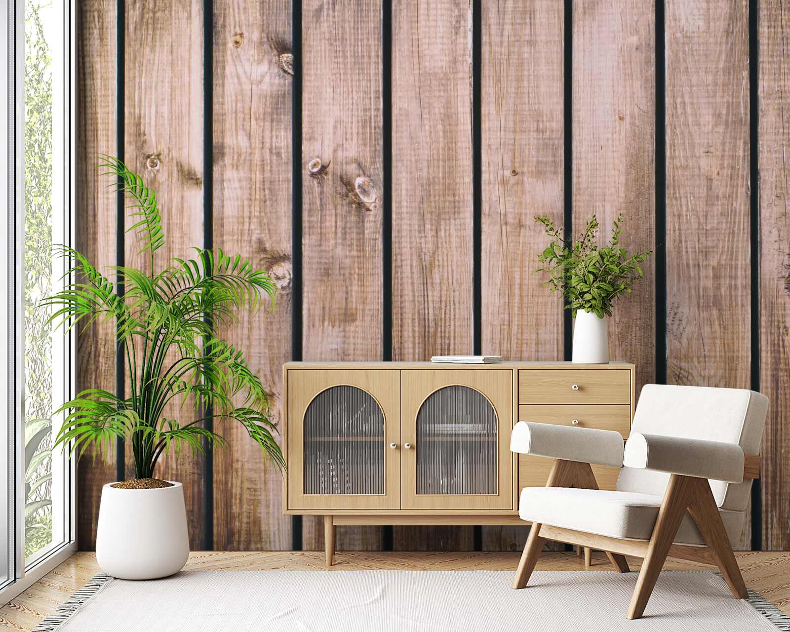 Fototapeten Brown Parquet Board