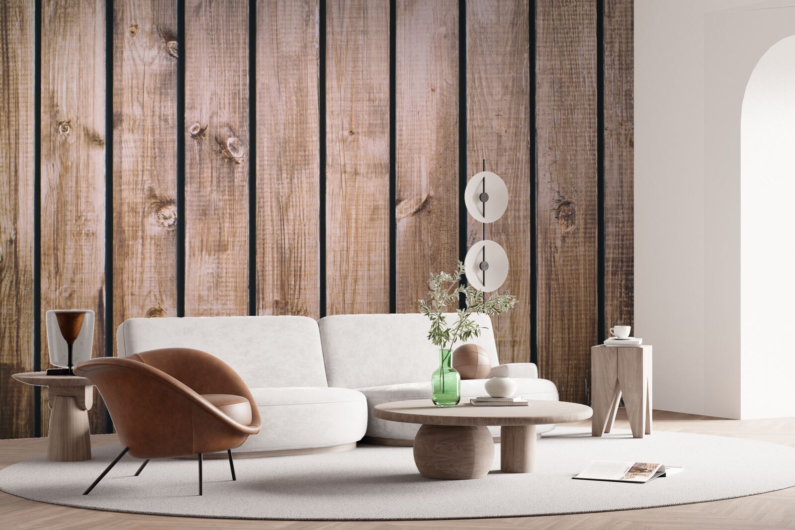 Fototapeten Brown Parquet Board