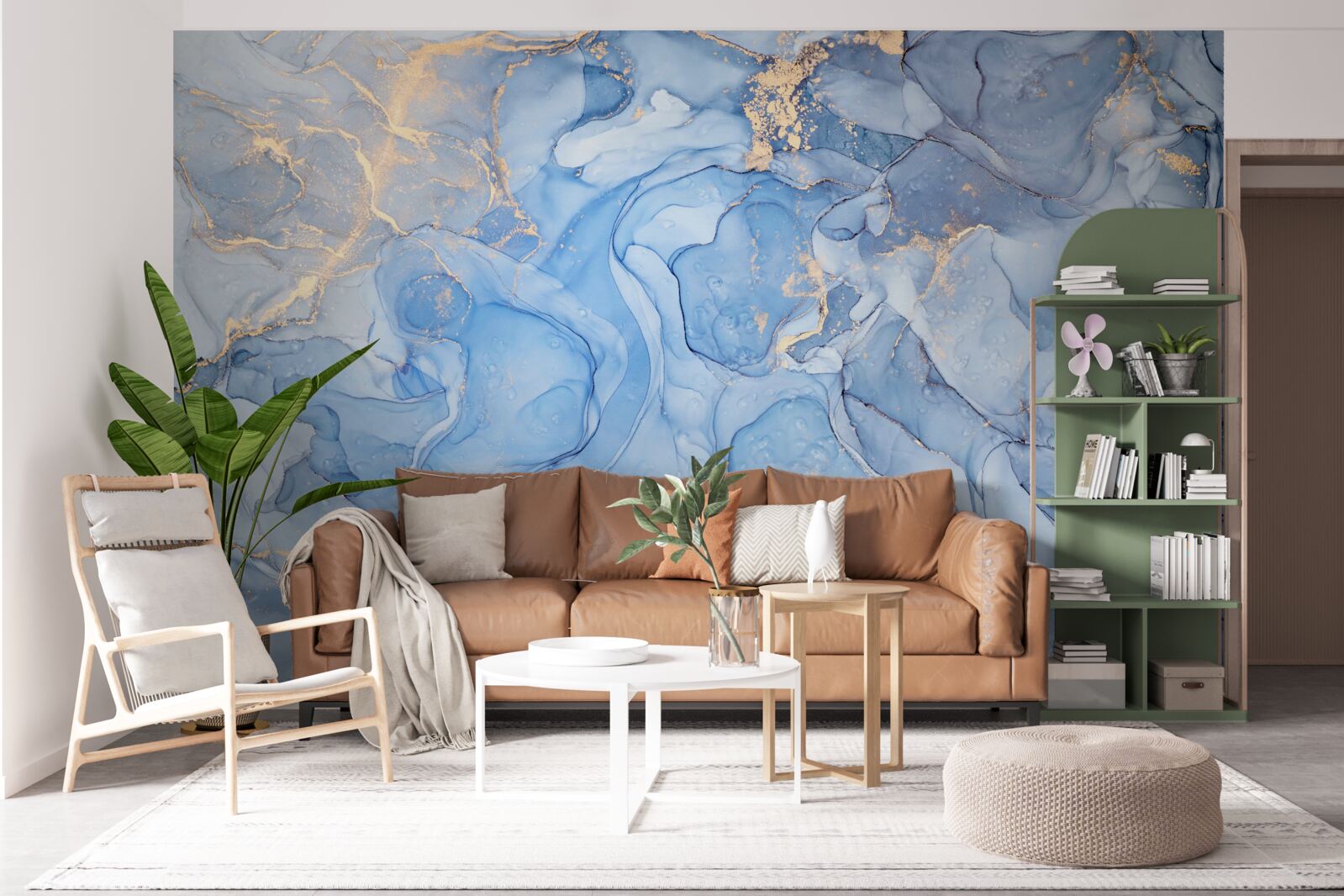 Fototapeten Exklusiver blauer Hintergrund