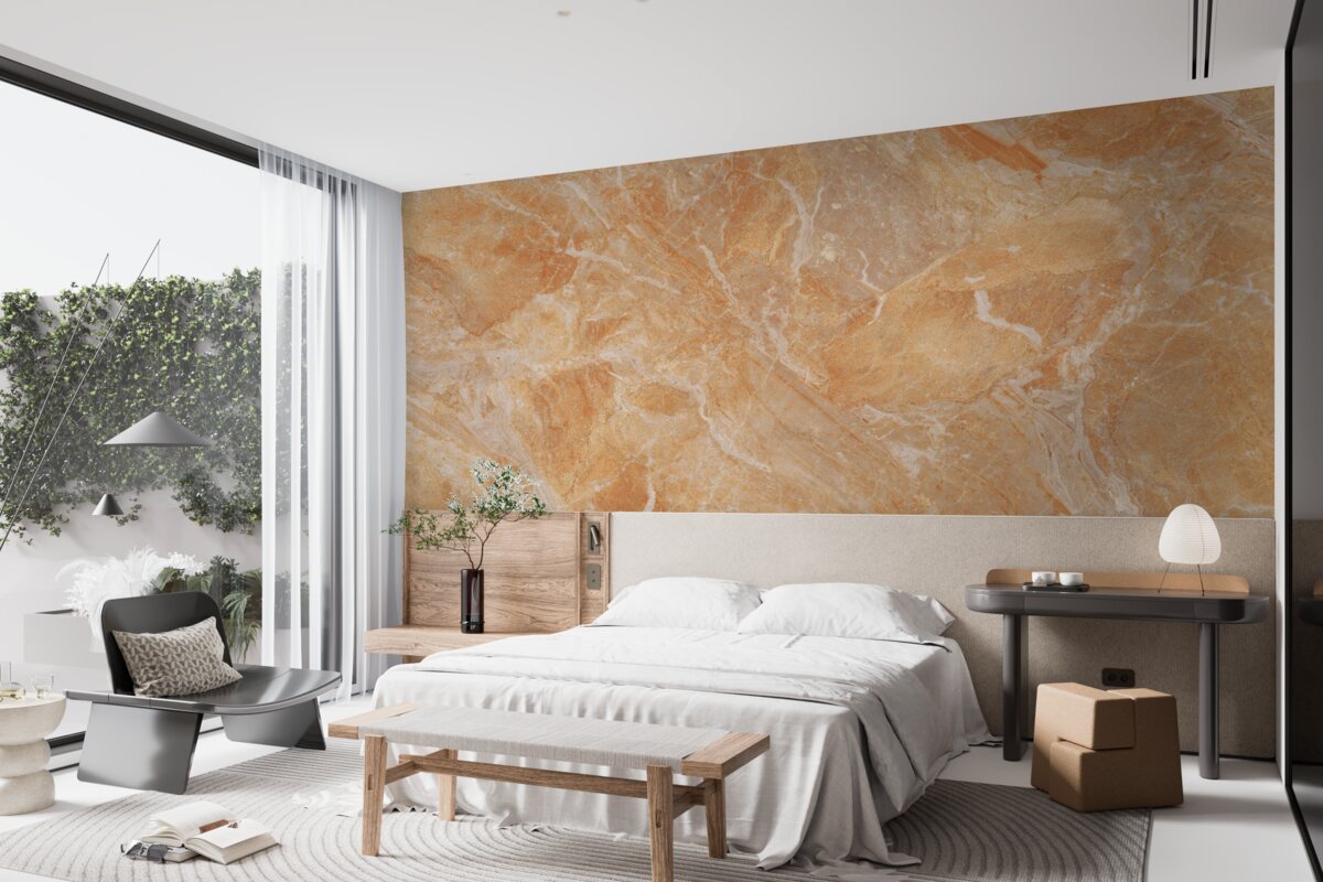 Fototapeten Onyx -Hintergrund in Orangenschatten