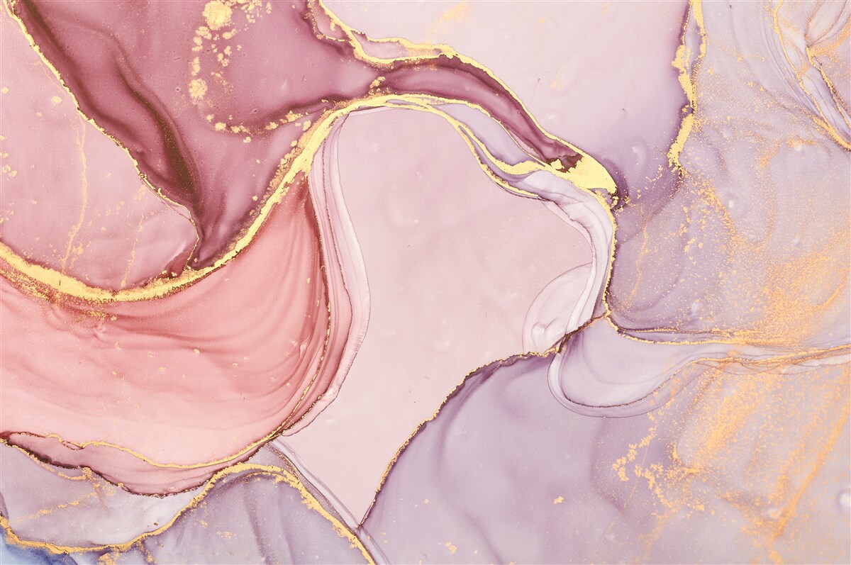 Fototapeten Eine zarte Flüssigkeit in einem Farbton von Pink Purpur