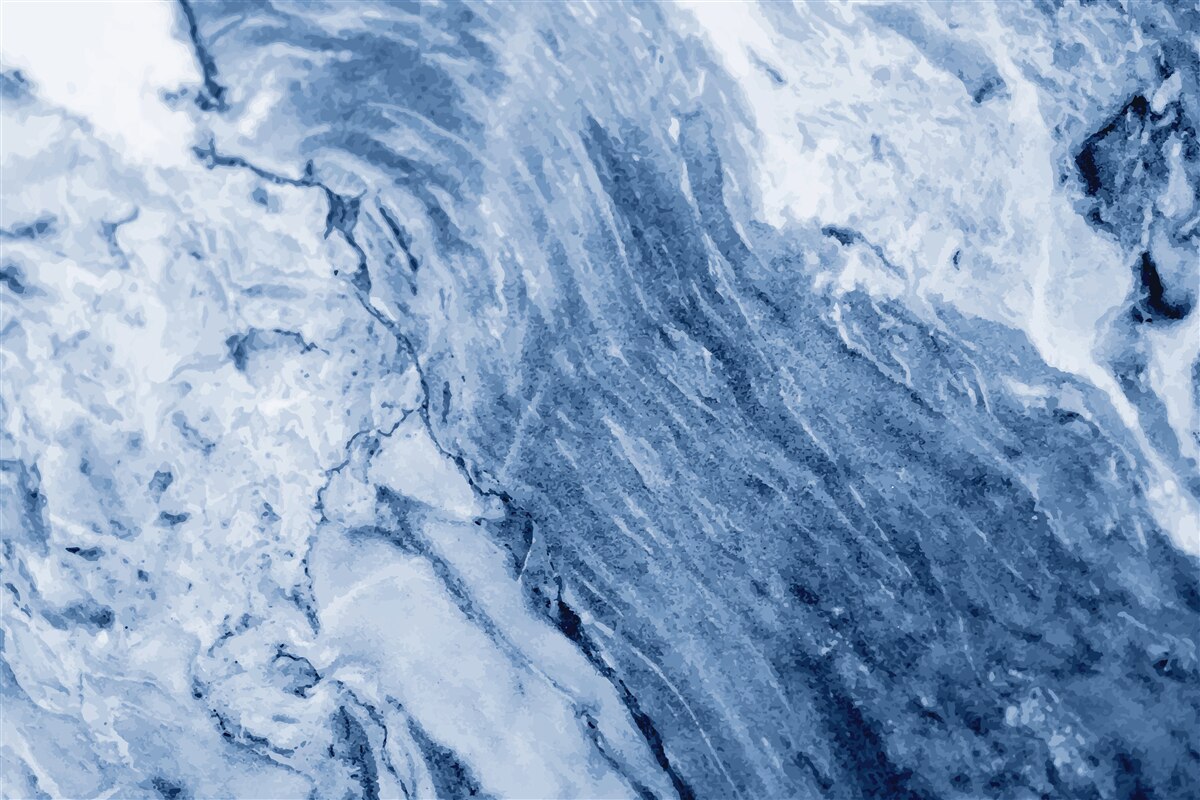 Fototapeten Winterformationen aus gefrorenem Wasser