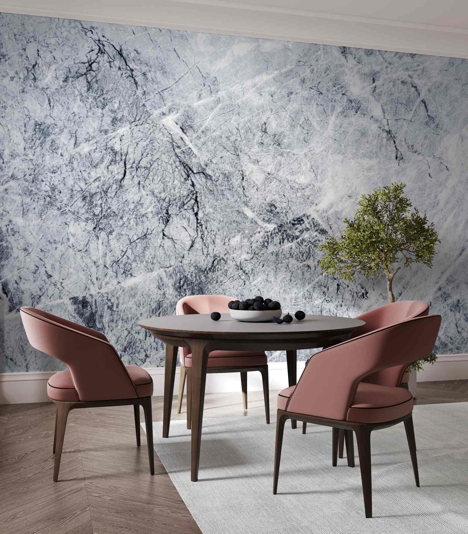 Fototapeten Eleganter grauer Marmor