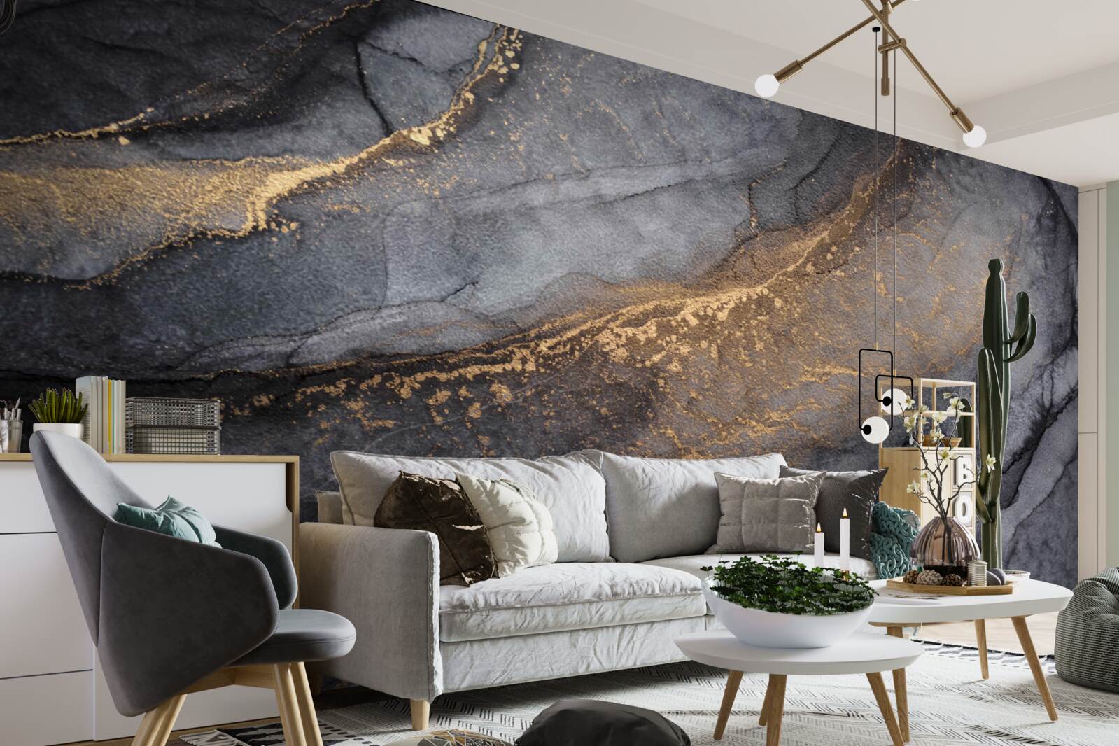 Fototapeten Exklusives abstraktes Marmor