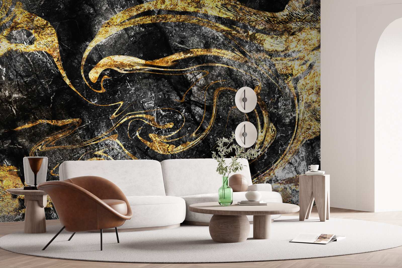 Fototapeten Schwarz Gold Marmor Textur von ausgezeichneter Qualität