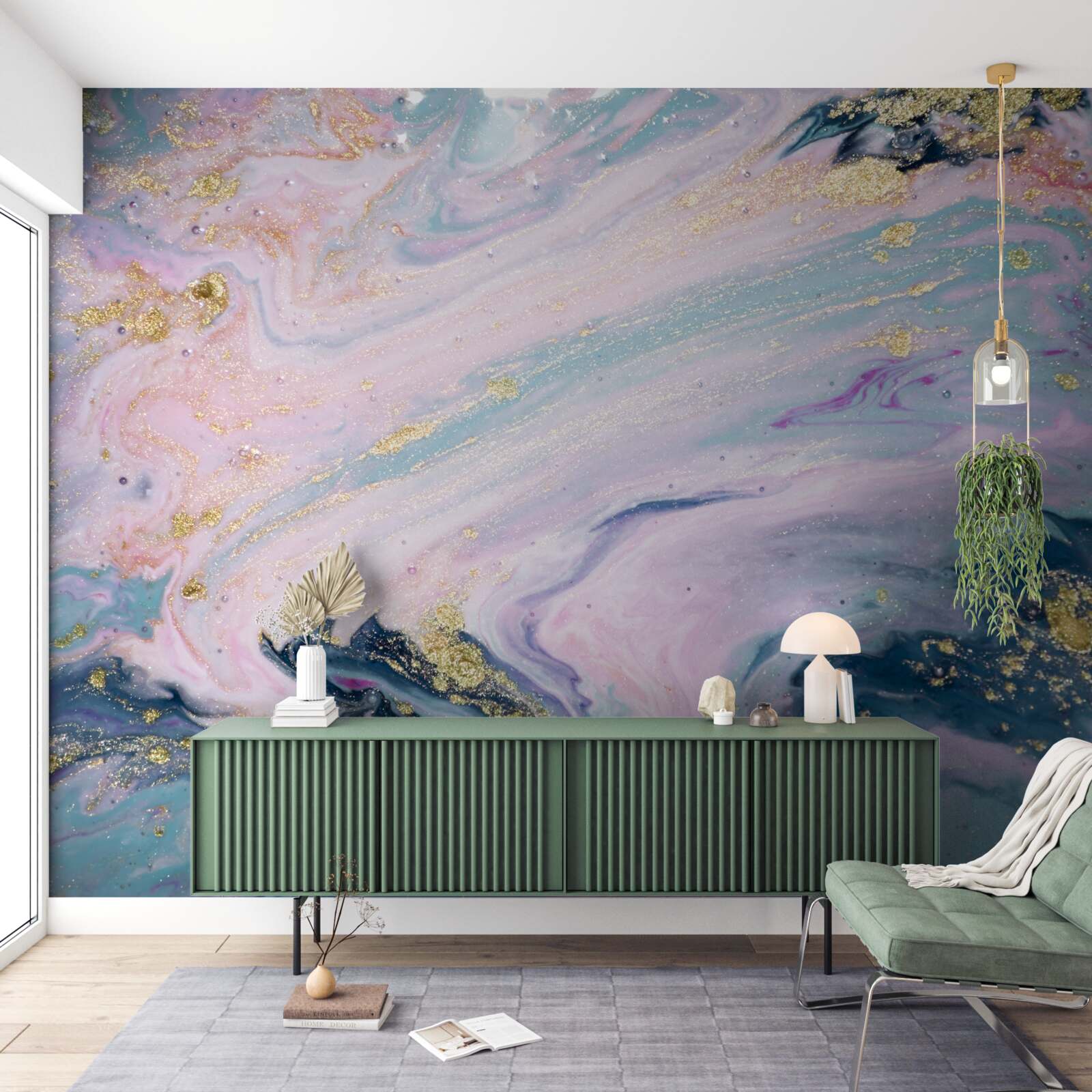 Fototapeten Verschiedene Farben von exquisitem Marmor