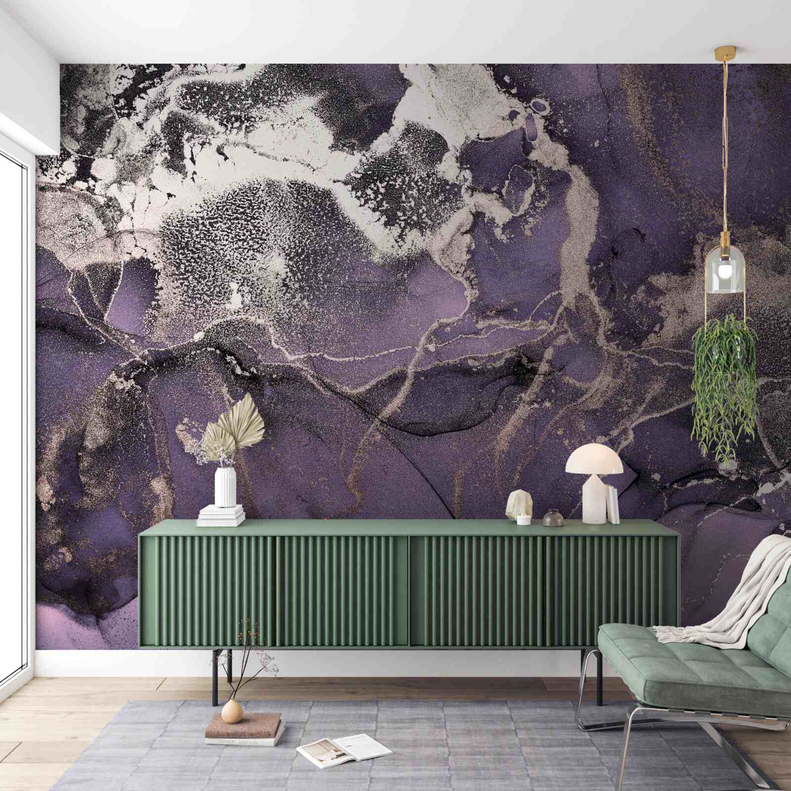 Fototapeten Ein großer Hintergrund in lila Schatten