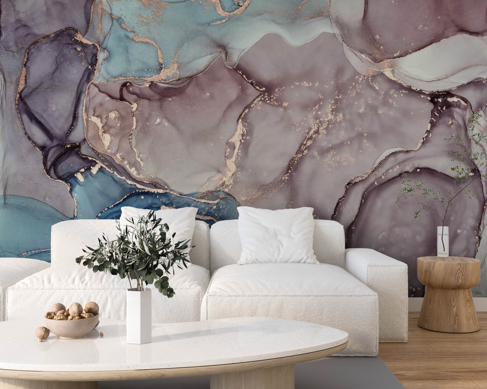 Fototapeten Hintergrund von Marmor -Aquarell