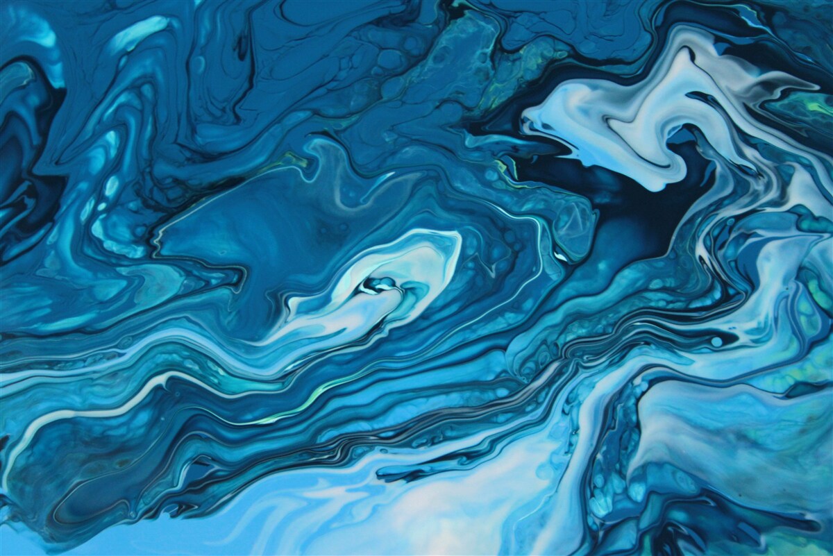 Fototapeten Zusammenfassung Blue Marmor