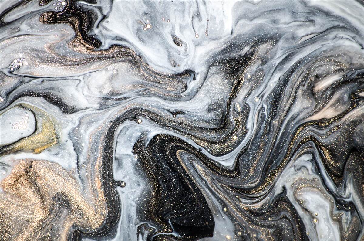 Fototapeten Schwarzer Marmor mit goldenen Venen