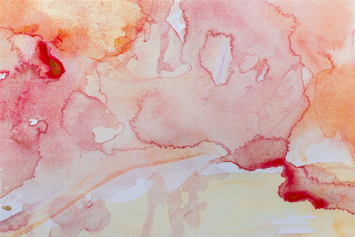 Fototapeten Aquarell Hintergrund des Bettes
