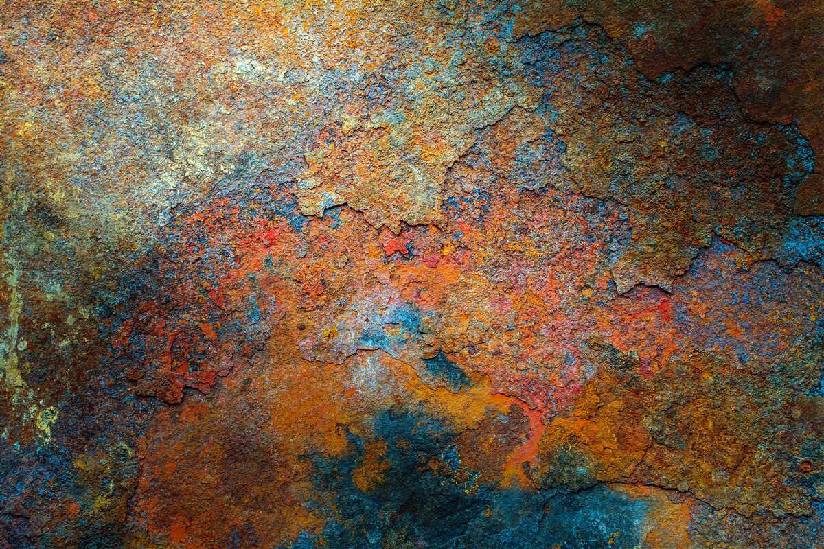 Fototapeten Rostfarbe und Struktur