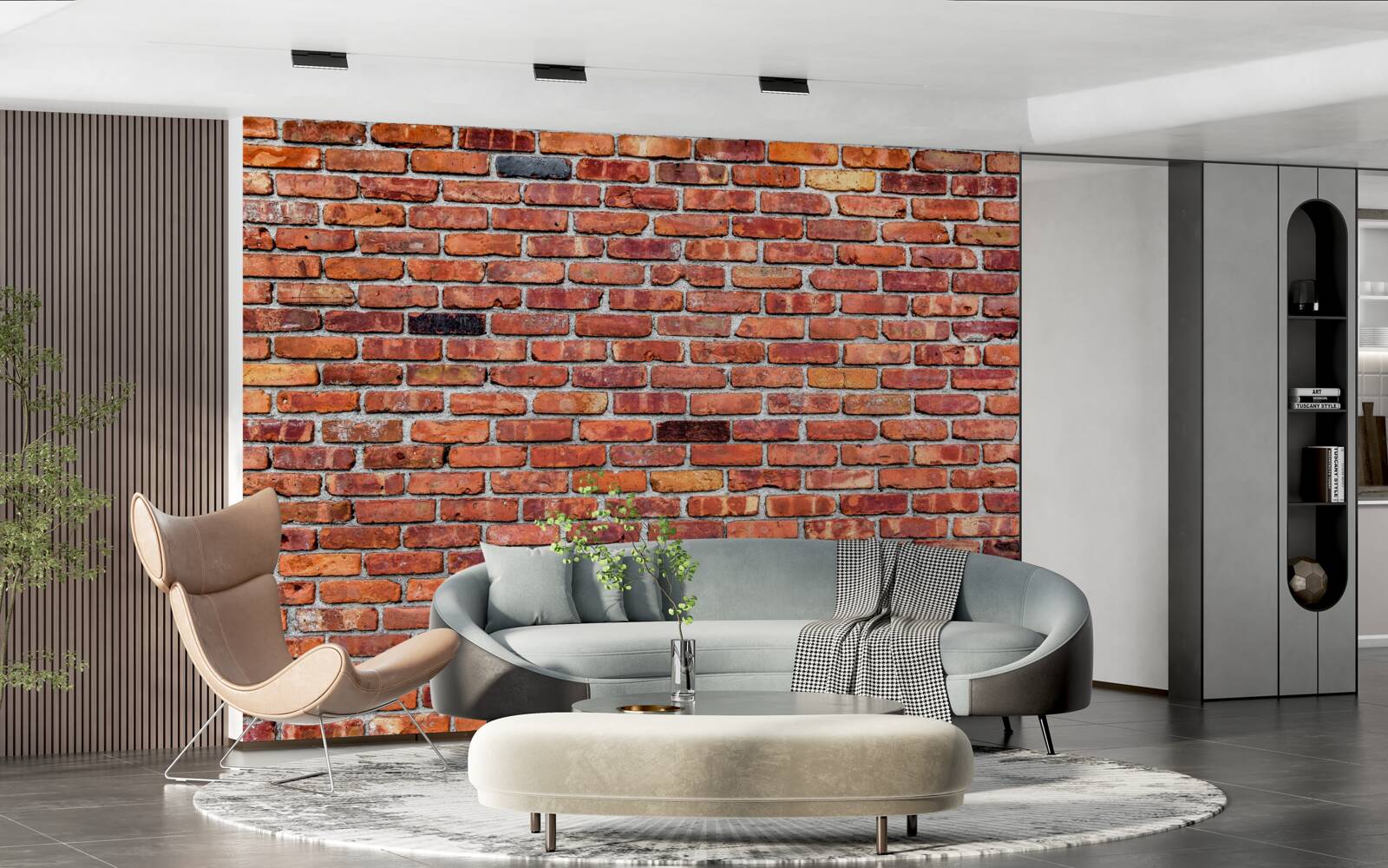 Fototapeten Eine Wand aus alten Ziegeln
