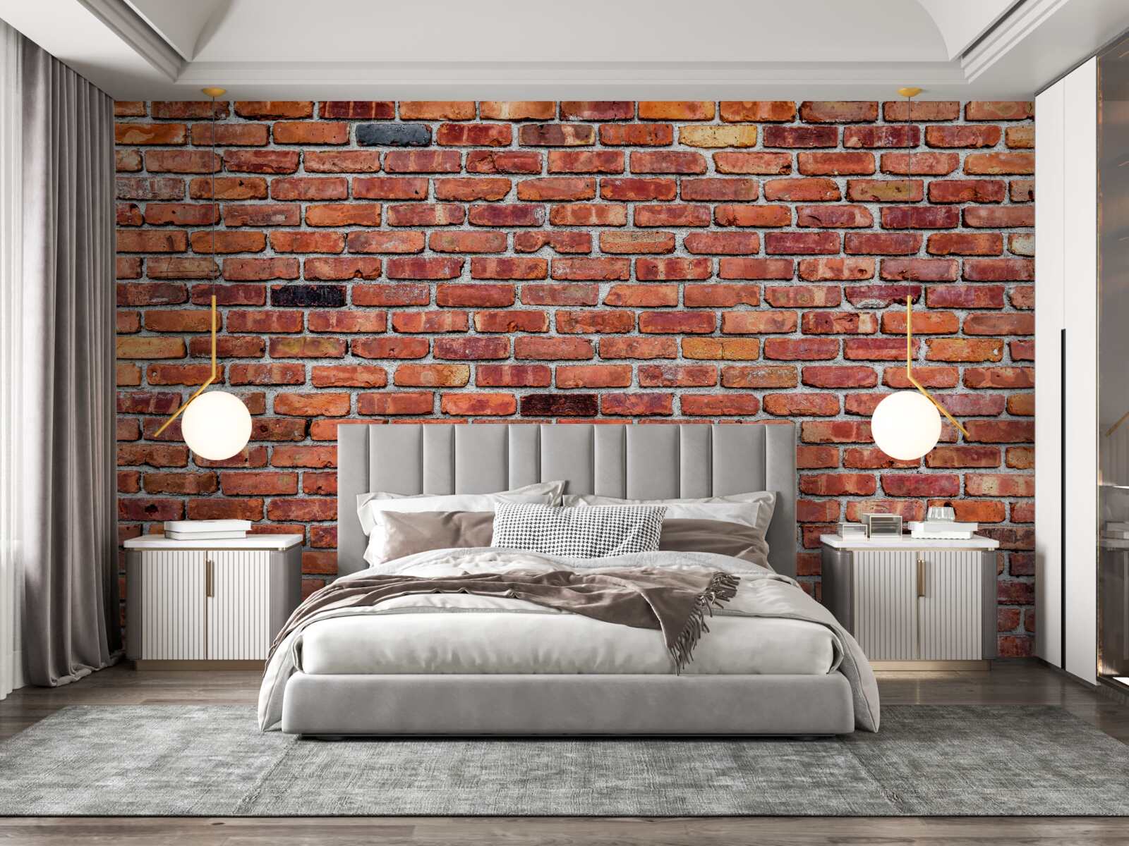 Fototapeten Eine Wand aus alten Ziegeln