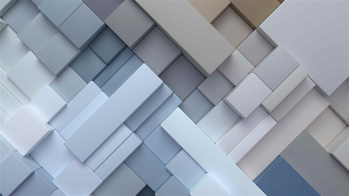 Fototapeten Ein abstraktes Bild in blauen Farben mit einer rechteckigen Form