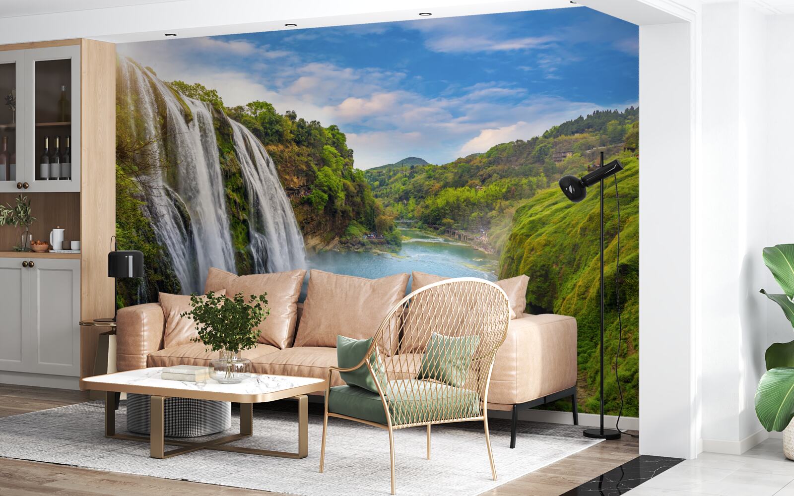 Fototapeten Mächtiger Huangguoshu -Wasserfall