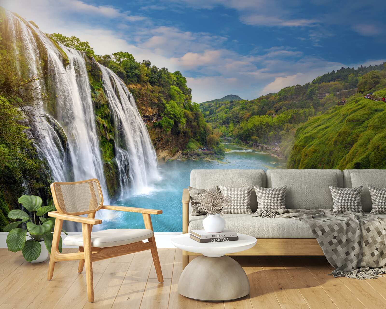 Fototapeten Mächtiger Huangguoshu -Wasserfall