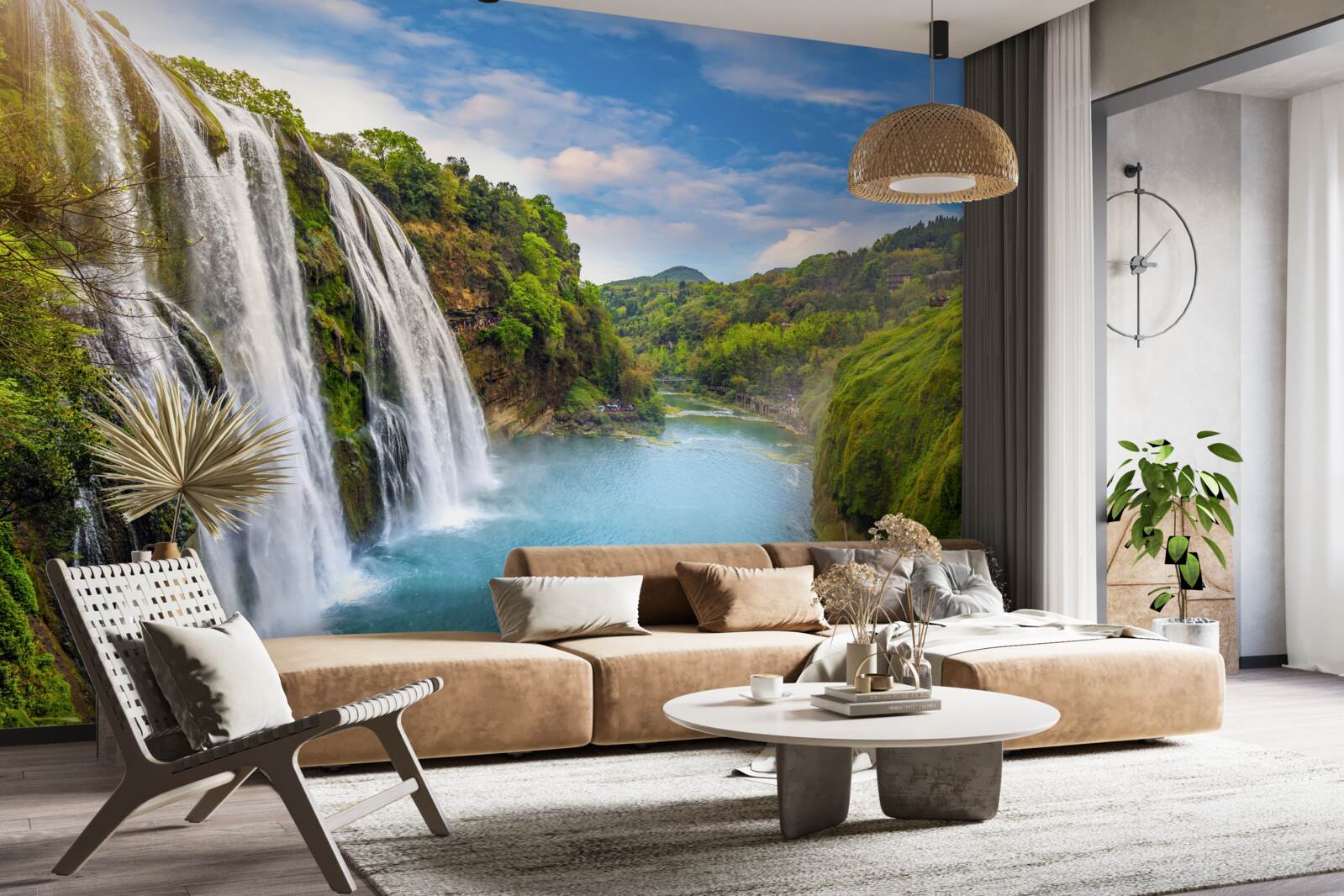 Fototapeten Mächtiger Huangguoshu -Wasserfall
