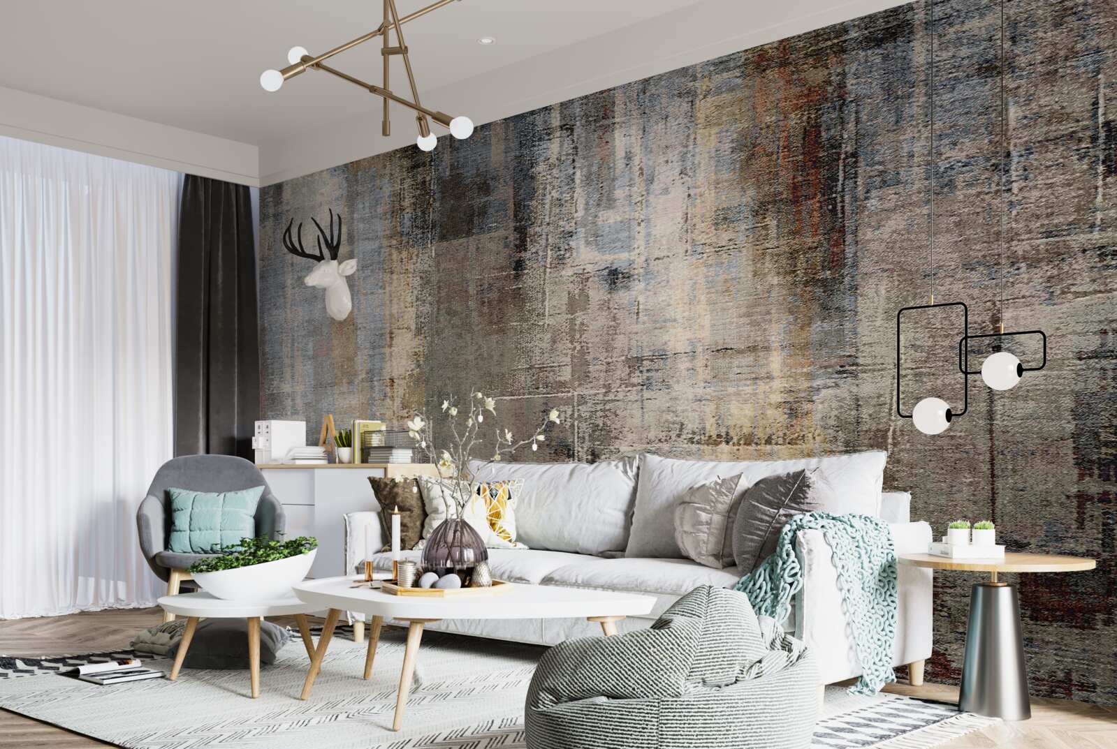 Fototapeten Indisches Teppichdesign