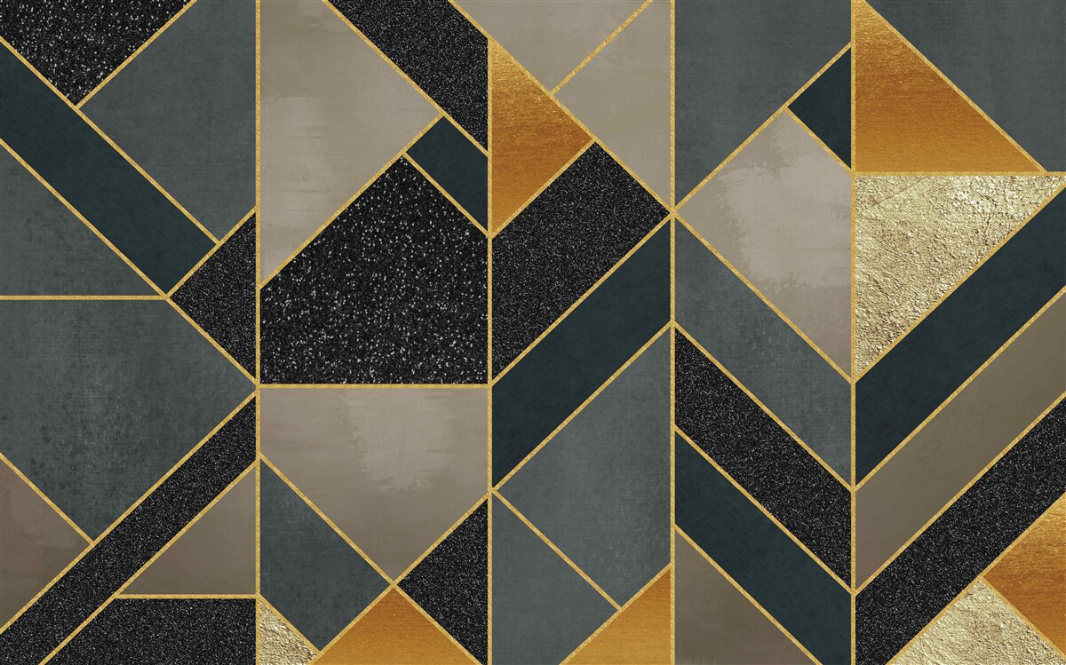 Fototapeten Mosaiken in dunklen Farben